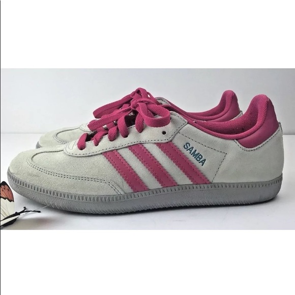 adidas Shoes - ✨Sold✨Adidas Samba Women’s Grey Pink Sz 8.5
